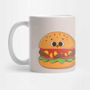 cute burger and french fries Mug